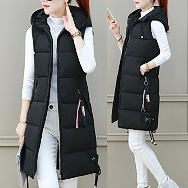 women's vests winter hooded vest women waistcoat 2021 female sleeveless jacket warm long coat colete feminino #4, Black;white
women's vests winter hooded vest women waistcoat 2021 female sleeveless jacket warm long coat colete feminino #4, Black;white