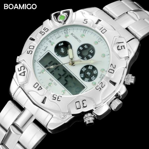 wristwatches mens sport watches dual display digital for men led analog quartz watch designer relogio masculino, Slivery;brown
wristwatches mens sport watches dual display digital for men led analog quartz watch designer relogio masculino, Slivery;brown