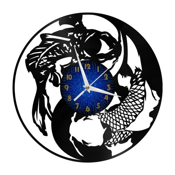 wall clocks two koi modern design home decor art record led silent clock for studio club school living room decoration
wall clocks two koi modern design home decor art record led silent clock for studio club school living room decoration