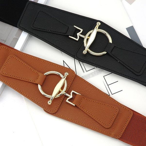 belts 1pc fashion wide waistbands women elastic waist belt for dress sweater pin buckle leather girls cummerbunds stretchy, Black;brown
belts 1pc fashion wide waistbands women elastic waist belt for dress sweater pin buckle leather girls cummerbunds stretchy, Black;brown