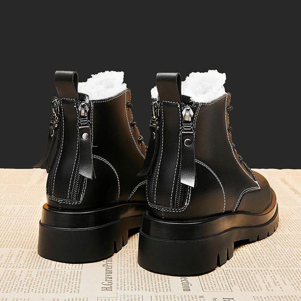 boots swyivy waterproof shoes women winter plush fur genuine leather snow 2021 increased platform ankle for shoe, Black
boots swyivy waterproof shoes women winter plush fur genuine leather snow 2021 increased platform ankle for shoe, Black