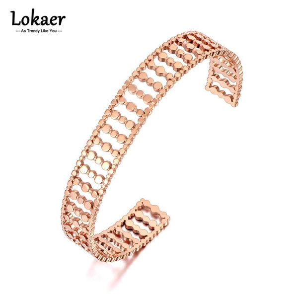 bangle lokaer trendy 316l stainless steel geometric open cuff bangles rose gold plated bohemia party jewelry for women b21111, Black
bangle lokaer trendy 316l stainless steel geometric open cuff bangles rose gold plated bohemia party jewelry for women b21111, Black