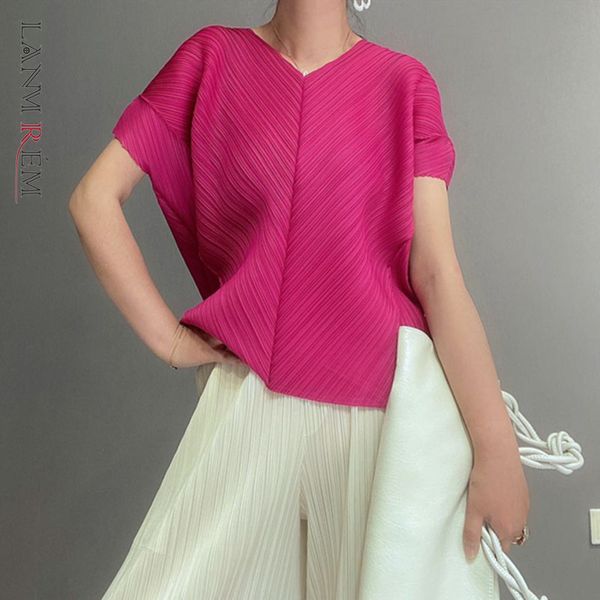 women's multicolor pleated t-shirt round neck bat short sleeve casual fashion trend spring and autumn 2e1128 210507, White
women's multicolor pleated t-shirt round neck bat short sleeve casual fashion trend spring and autumn 2e1128 210507, White