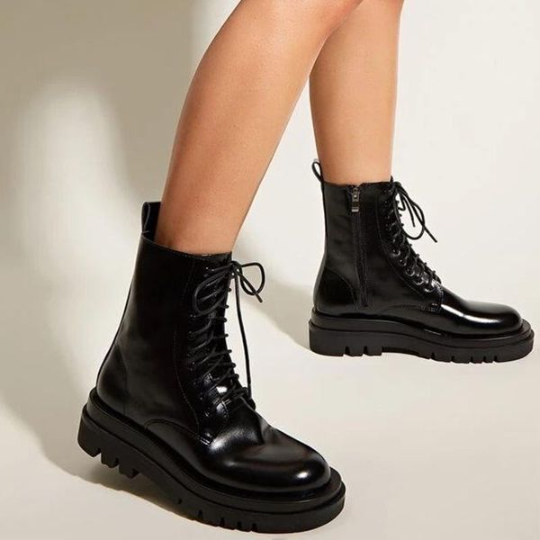 boots minimalist lace-up front combat women black ankle booties casual female autumn shoes leather heels footwear high quality
boots minimalist lace-up front combat women black ankle booties casual female autumn shoes leather heels footwear high quality