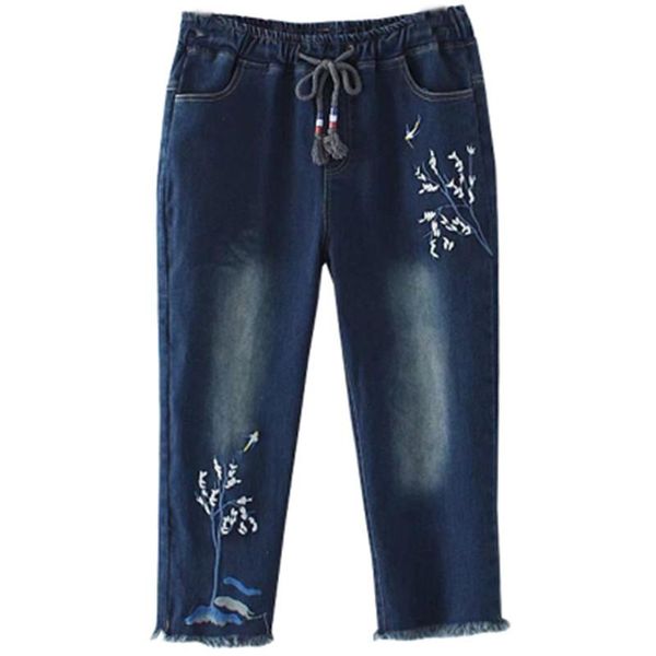 women's pants & capris oversize women jeans embroidery tassel elastic high waist summer stretch denim cropped trousers female casual, Black;white
women's pants & capris oversize women jeans embroidery tassel elastic high waist summer stretch denim cropped trousers female casual, Black;white