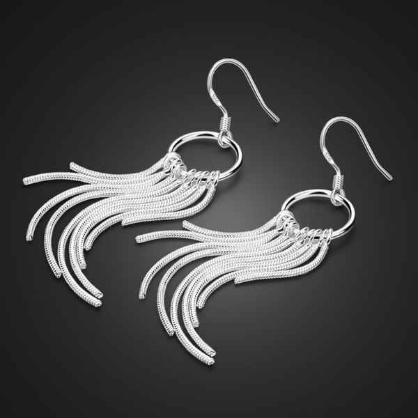 fashion solid 925 long tassel earrings for women design elegant ladies gifts 100% sterling silver jewelery, Golden
fashion solid 925 long tassel earrings for women design elegant ladies gifts 100% sterling silver jewelery, Golden