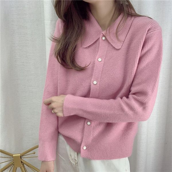 women's knits & tees autumn simple korean collar solid color knitted cardigan women's thin sweater coat fashion, White
women's knits & tees autumn simple korean collar solid color knitted cardigan women's thin sweater coat fashion, White