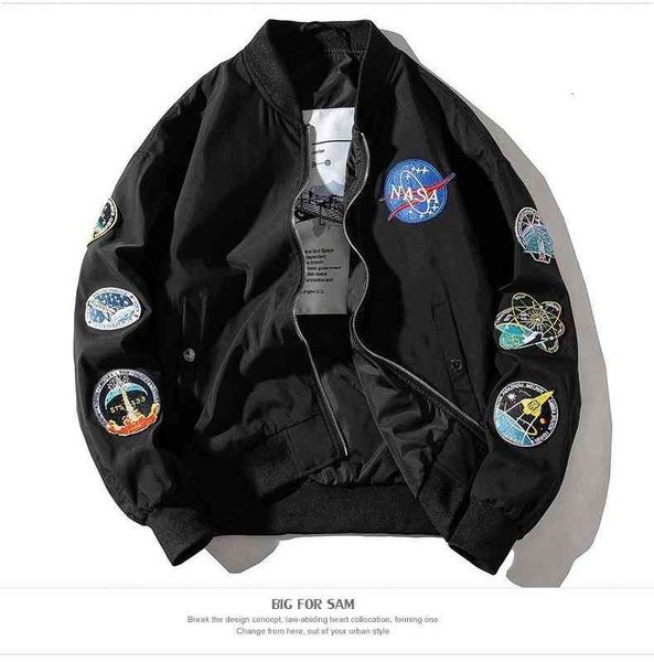 men's jackets designer nasa jacket clothing flight pilot mens jackets bomber windbreaker winter warm thick sport coat hip hop treetwear, Black;brown
men's jackets designer nasa jacket clothing flight pilot mens jackets bomber windbreaker winter warm thick sport coat hip hop treetwear, Black;brown