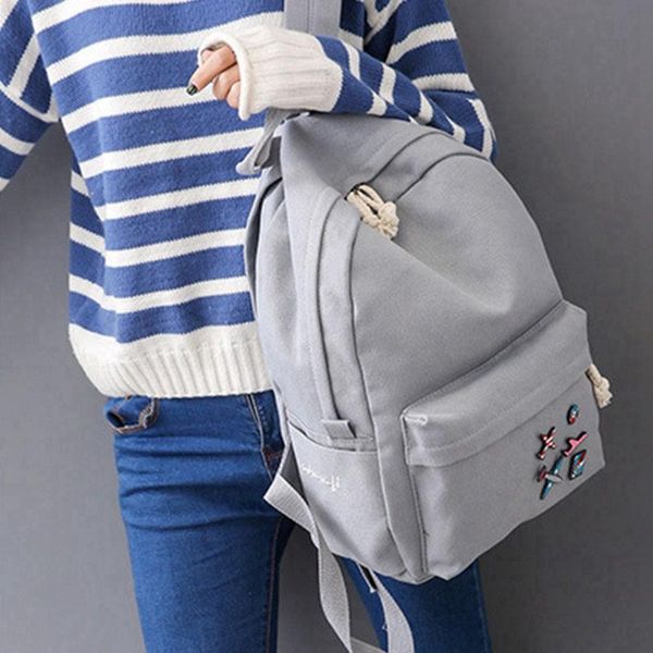 outdoor bags solid color canvas shoulder bag college wind student children backpack girl
outdoor bags solid color canvas shoulder bag college wind student children backpack girl