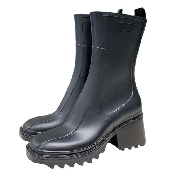 boots thick sole rain women square toe rubber waterproof ankle female 2021 autumn winter fashion high heel short, Black
boots thick sole rain women square toe rubber waterproof ankle female 2021 autumn winter fashion high heel short, Black
