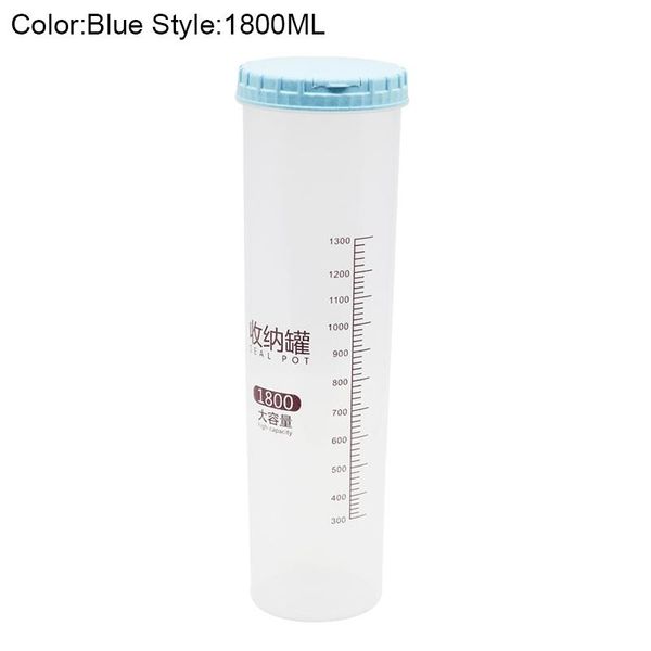 300/500/700/1100/1800ml platstic transparent storage jar round sealed tank cereal containers caddy b1 bottles & jars 
300/500/700/1100/1800ml platstic transparent storage jar round sealed tank cereal containers caddy b1 bottles & jars