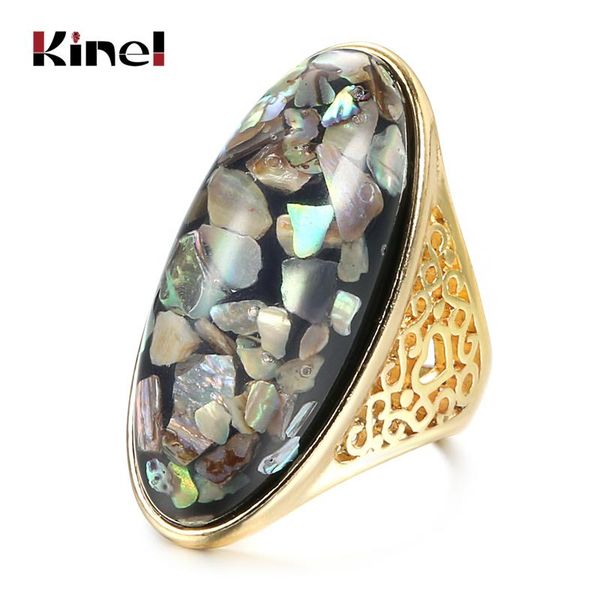 cluster rings kinel 2021 arrived shell for women dubai gold color hollow pattern fashion wedding ring vintage jewelry wholesale, Golden;silver
cluster rings kinel 2021 arrived shell for women dubai gold color hollow pattern fashion wedding ring vintage jewelry wholesale, Golden;silver