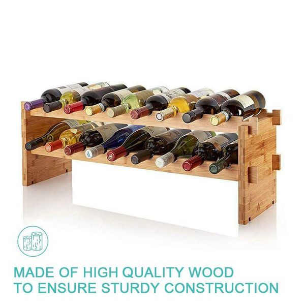tablewine racks multifunctional stackable european pine double-layer rack can accommodate 18 bottles of suitable for lovers
tablewine racks multifunctional stackable european pine double-layer rack can accommodate 18 bottles of suitable for lovers