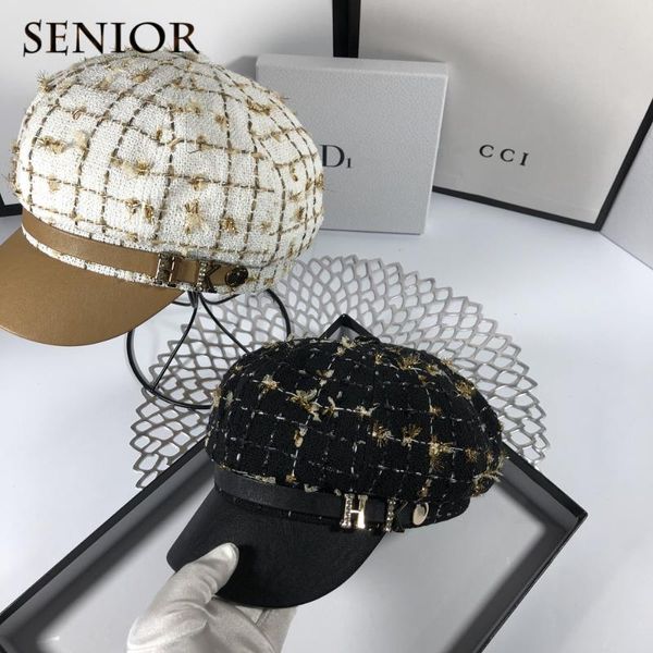 stingy brim hats autumn french fashion leather women octagonal hat gold wire rhinestones elegant casual big ladies, Blue;gray
stingy brim hats autumn french fashion leather women octagonal hat gold wire rhinestones elegant casual big ladies, Blue;gray