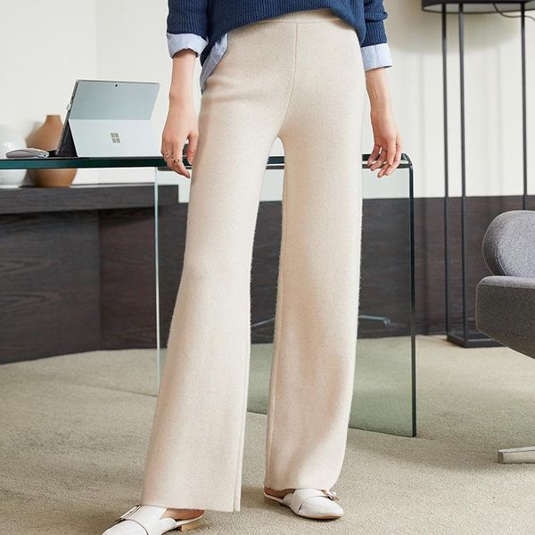 women 100% cashmere and wool pants 2021 autumn winter soft waxy comfortable high-waist knitted female thicken wide leg women's & capris, Black;white
women 100% cashmere and wool pants 2021 autumn winter soft waxy comfortable high-waist knitted female thicken wide leg women's & capris, Black;white