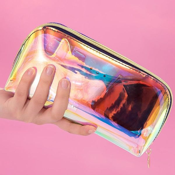 bathroom storage & organization colorful laser cosmetic bag female personality waterproof jelly beauty organizer pouch for makeup
bathroom storage & organization colorful laser cosmetic bag female personality waterproof jelly beauty organizer pouch for makeup