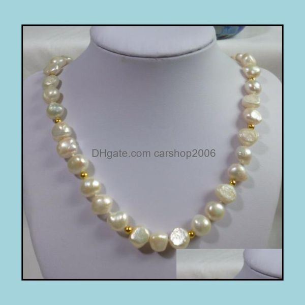 beaded necklaces & pendants jewelry 10-11mm baroque white natural pearl necklace 18inch 14k gold clasp womens gift drop delivery 2021 oibg5, Silver
beaded necklaces & pendants jewelry 10-11mm baroque white natural pearl necklace 18inch 14k gold clasp womens gift drop delivery 2021 oibg5, Silver