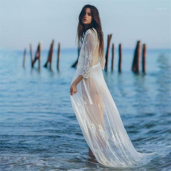 women's swimwear 2021 lace bikini cover up white long sleeve beach tunic kaftan women summer cardigan dress pareo cape, White;black
women's swimwear 2021 lace bikini cover up white long sleeve beach tunic kaftan women summer cardigan dress pareo cape, White;black