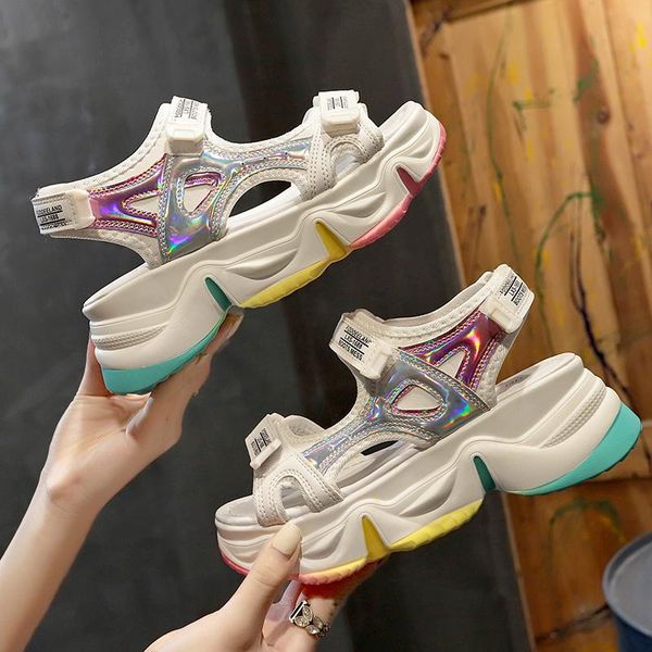 summer women sandals fashion wedge sandal high heels laser chunky platform shoes woman thick bottom ladies beach, Black
summer women sandals fashion wedge sandal high heels laser chunky platform shoes woman thick bottom ladies beach, Black