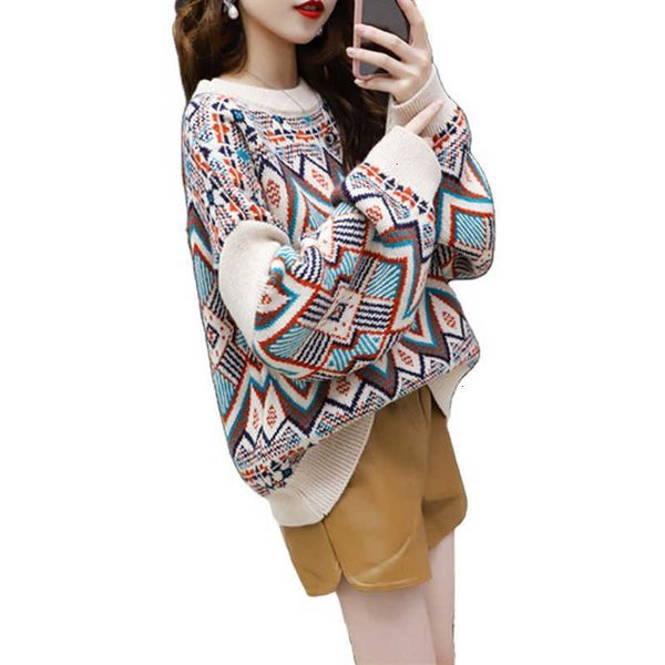 women's sweaters oversized spring autumn for women printing pullovers knitted o neck korean style female jumpers ht9y, White;black
women's sweaters oversized spring autumn for women printing pullovers knitted o neck korean style female jumpers ht9y, White;black