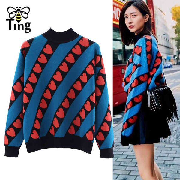 real pos casual knitting heart love sweater pullovers winter autumn chic christmas sweaters knitwear pink 210513, White;black
real pos casual knitting heart love sweater pullovers winter autumn chic christmas sweaters knitwear pink 210513, White;black