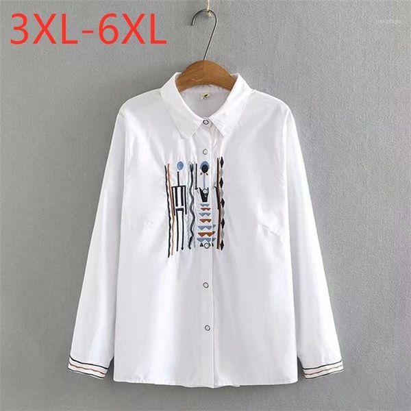 plus size t-shirt 2021 ladies spring autumn for women large long sleeve loose white embroidery cotton shirt 3xl 4xl 5xl 6xl, Black
plus size t-shirt 2021 ladies spring autumn for women large long sleeve loose white embroidery cotton shirt 3xl 4xl 5xl 6xl, Black