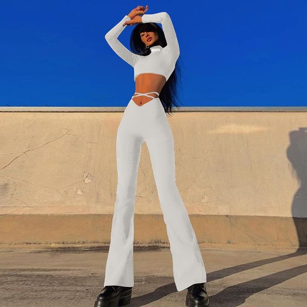 women's pants & capris 2021 women strechy trousers v-shaped waist umbilical cross-belt lace up flared casual y2k pantalones de mujer, Black;white
women's pants & capris 2021 women strechy trousers v-shaped waist umbilical cross-belt lace up flared casual y2k pantalones de mujer, Black;white