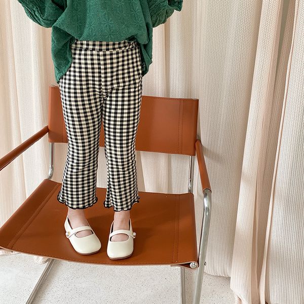 spring girls fashion plaid elastic flare apnts kids 3 colors cotton casual skinny trousers 1-7y 210508, Blue
spring girls fashion plaid elastic flare apnts kids 3 colors cotton casual skinny trousers 1-7y 210508, Blue
