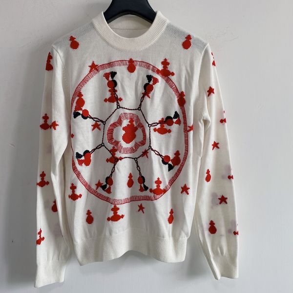 320 2021 Summer Brand Same Style Regular Long Sleeve Crew Neck Black White Kint Sweater Women Clothes QIAN, White;black
320 2021 Summer Brand Same Style Regular Long Sleeve Crew Neck Black White Kint Sweater Women Clothes QIAN, White;black