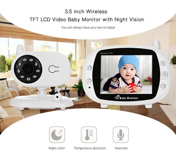 3.5" wireless video baby sleep monitor 2 way talk wifi surveillance security camera night vision nanny temperature detect monitors
3.5" wireless video baby sleep monitor 2 way talk wifi surveillance security camera night vision nanny temperature detect monitors