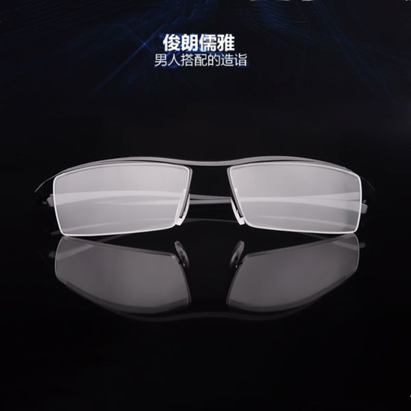 frame half glasses men's high-end fashion pure titanium optical eyes with myopia, Silver
frame half glasses men's high-end fashion pure titanium optical eyes with myopia, Silver