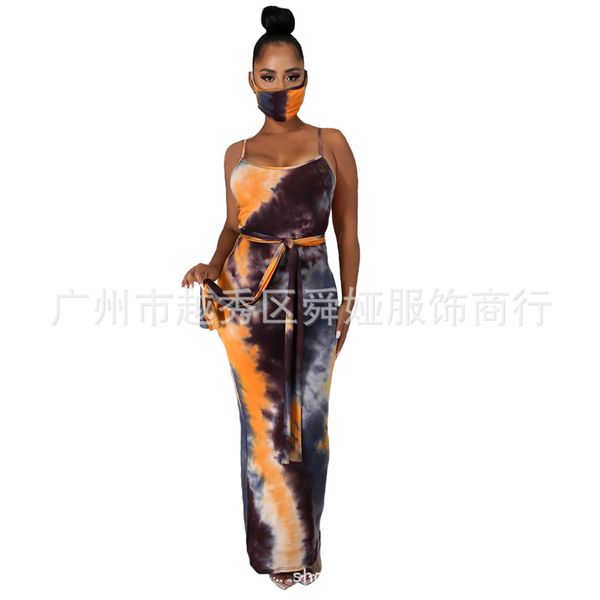 factory0lcy new women's tie dye printing suspender 2021 dress belt vest long skirt, White;black
factory0lcy new women's tie dye printing suspender 2021 dress belt vest long skirt, White;black