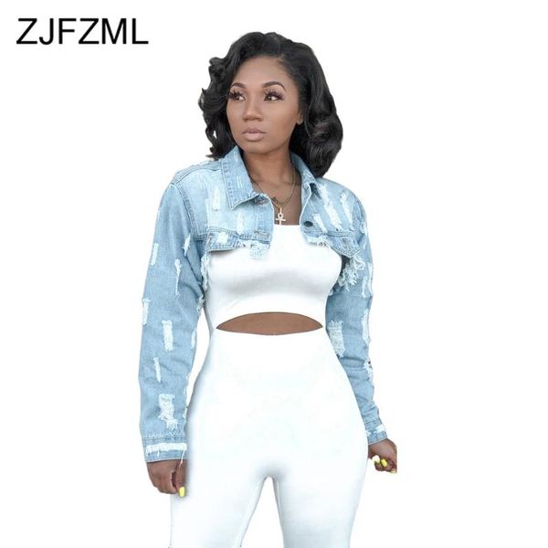 turn down collar long sleeve cropped denim coat jackets for women fashion buttons up hole short outwear streetwear casual women's, Black;brown
turn down collar long sleeve cropped denim coat jackets for women fashion buttons up hole short outwear streetwear casual women's, Black;brown