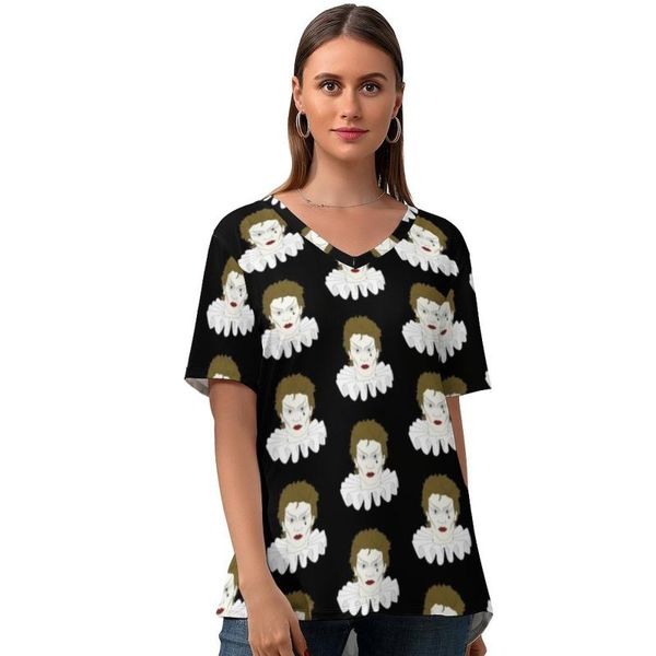 women's t-shirt clown t shirt fashion woman summer short-sleeve print v neck tshirt plus size, White
women's t-shirt clown t shirt fashion woman summer short-sleeve print v neck tshirt plus size, White