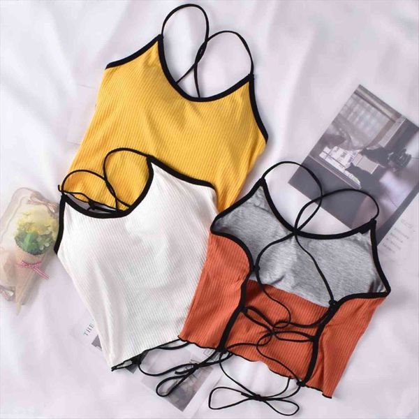 backless spaghetti strap women tanks cropped halter bandage female y2k accessories corset padded bustier, White
backless spaghetti strap women tanks cropped halter bandage female y2k accessories corset padded bustier, White
