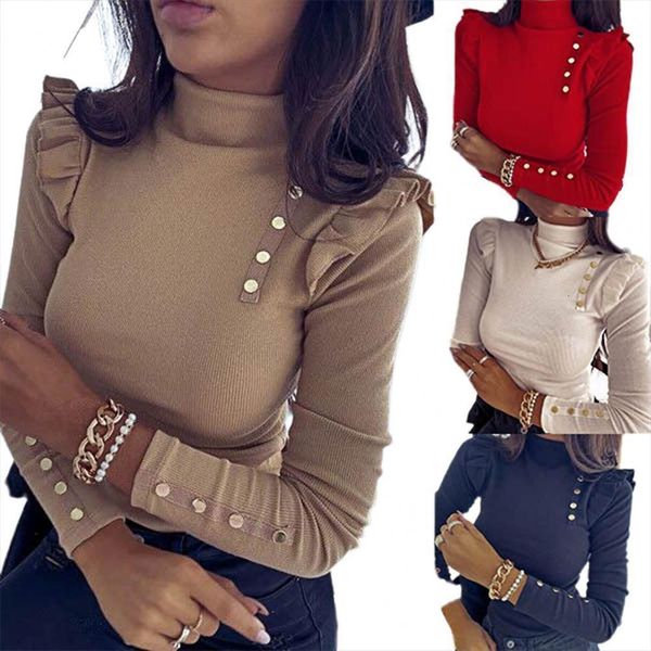 women elegant solid color sweaters ruffle blouse shirt autumn long sleeve pullover ladies casual o neck knit blusa female, White;black
women elegant solid color sweaters ruffle blouse shirt autumn long sleeve pullover ladies casual o neck knit blusa female, White;black