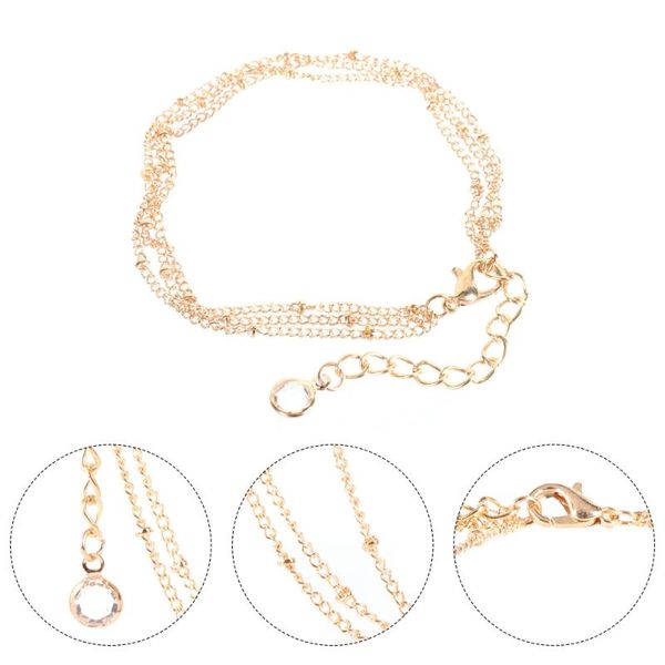 charm bracelets 1pc retro bead bracelet chain artistic adjustable wrist decor, Golden;silver
charm bracelets 1pc retro bead bracelet chain artistic adjustable wrist decor, Golden;silver