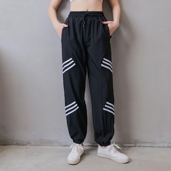 women's pants & capris sports women summer thin lady training loose quick-drying fitness running air conditioning tide, Black;white
women's pants & capris sports women summer thin lady training loose quick-drying fitness running air conditioning tide, Black;white