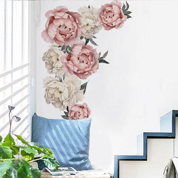 wall stickers 71x102cm flowers home decor for bedroom living room large pink peony flower romantic diy decals
wall stickers 71x102cm flowers home decor for bedroom living room large pink peony flower romantic diy decals