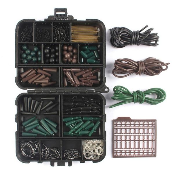 mounchain 187pcs carp fishing tackle set/kit safety lead clips swivels outdoor hooks accessories box swinger
mounchain 187pcs carp fishing tackle set/kit safety lead clips swivels outdoor hooks accessories box swinger