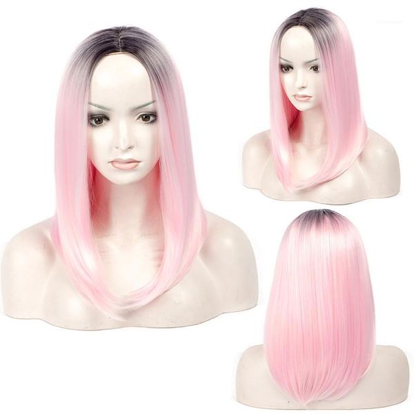 45cm synthetic bob ombre black pink straight wig for women heat resistant fiber high temperature cosplay medium sx1701
45cm synthetic bob ombre black pink straight wig for women heat resistant fiber high temperature cosplay medium sx1701