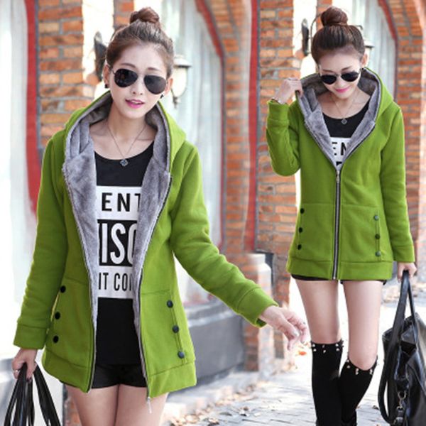 women's tracksuits plush hoodie women solid color zip long sleeve coat big size female loose mom casual winter fashion sweatshirts, Gray
women's tracksuits plush hoodie women solid color zip long sleeve coat big size female loose mom casual winter fashion sweatshirts, Gray
