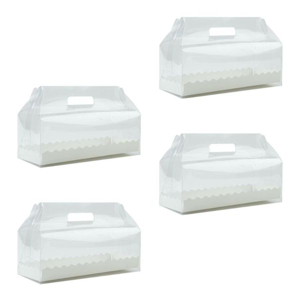 gift wrap 4pcs transparent portable cake roll box with paper tray cupcake containers holder party favors for home dessert shop (long)
gift wrap 4pcs transparent portable cake roll box with paper tray cupcake containers holder party favors for home dessert shop (long)
