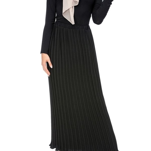 women muslim pencil long skirt chiffon pleated skirt elastic skirts high waist turkey islamic african clothing party maxi skirts, Black;gray
women muslim pencil long skirt chiffon pleated skirt elastic skirts high waist turkey islamic african clothing party maxi skirts, Black;gray