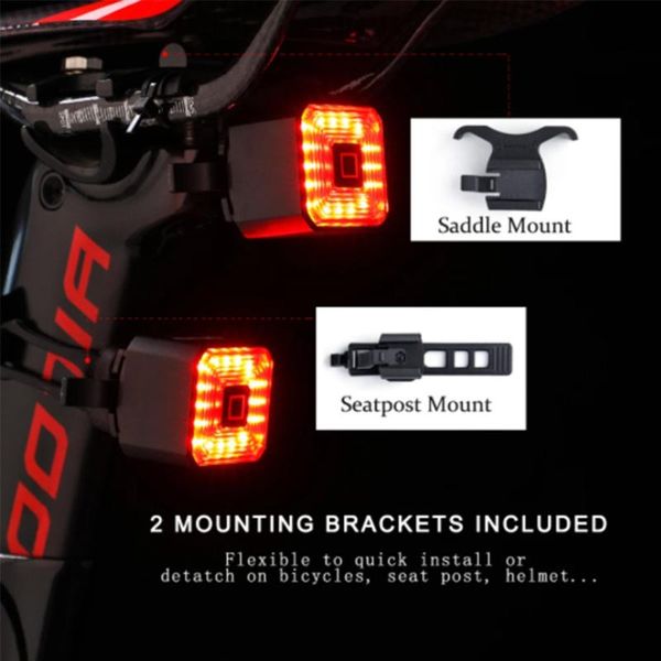 smart bicycle light rear taillight bike accessories auto on/off usb rechargeable ssignal brake lamp led safety lanter lights
smart bicycle light rear taillight bike accessories auto on/off usb rechargeable ssignal brake lamp led safety lanter lights