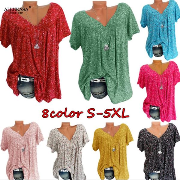 allukasa fashion print t-shirt summer ladies v-neck 5xl large size short sleeve shirt pullover goth women's, White
allukasa fashion print t-shirt summer ladies v-neck 5xl large size short sleeve shirt pullover goth women's, White