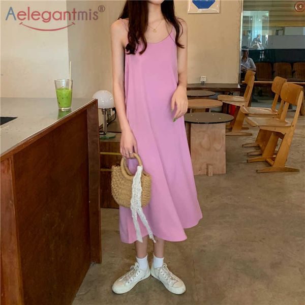 aelegantmis cozy solid spaghetti strap dress for women simple summer thin sleeveless long a line all match vestido 6 color 210607, Black;gray
aelegantmis cozy solid spaghetti strap dress for women simple summer thin sleeveless long a line all match vestido 6 color 210607, Black;gray