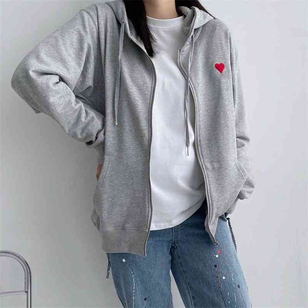 2021 autumn new love + a jacket men's and women's casual zipper hooded sweater 7207s3, Black
2021 autumn new love + a jacket men's and women's casual zipper hooded sweater 7207s3, Black