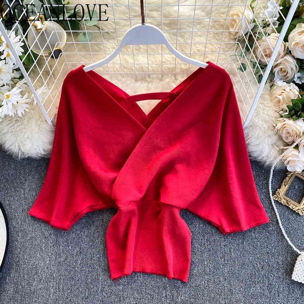 knitted blouses women short v neck fashion ropa mujer spring pullovers ins batwing sleeve blusas 14270 210415, White
knitted blouses women short v neck fashion ropa mujer spring pullovers ins batwing sleeve blusas 14270 210415, White