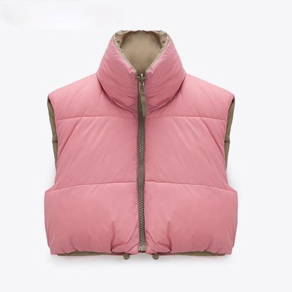 women's vests spring stand collar cropped women elegant solid zipper sleeveless coats casual high waisted outerwear ladies top, Black;white
women's vests spring stand collar cropped women elegant solid zipper sleeveless coats casual high waisted outerwear ladies top, Black;white